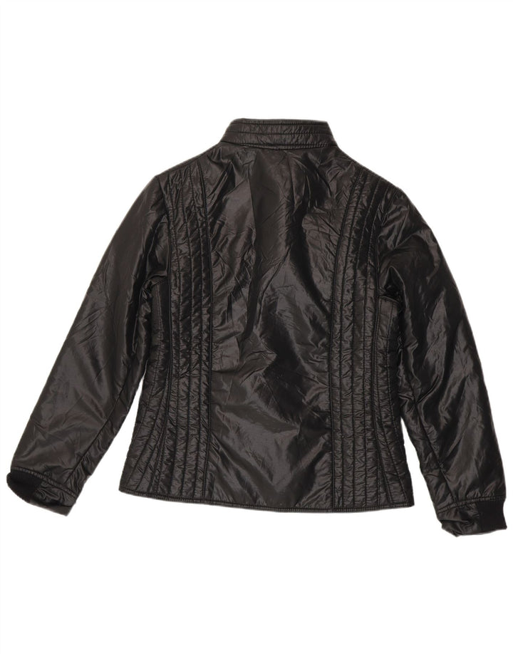 Jaqueta acolchoada feminina vintage IT 48 XL preta