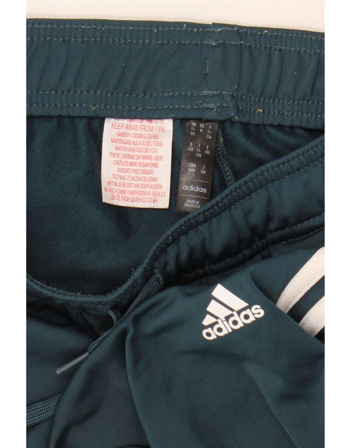 Calças de treino Adidas menino 11-12 anos verde poliéster