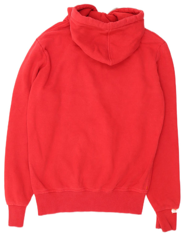 Superdry Mens Graphic Hoodie Jumper Médio Algodão Vermelho