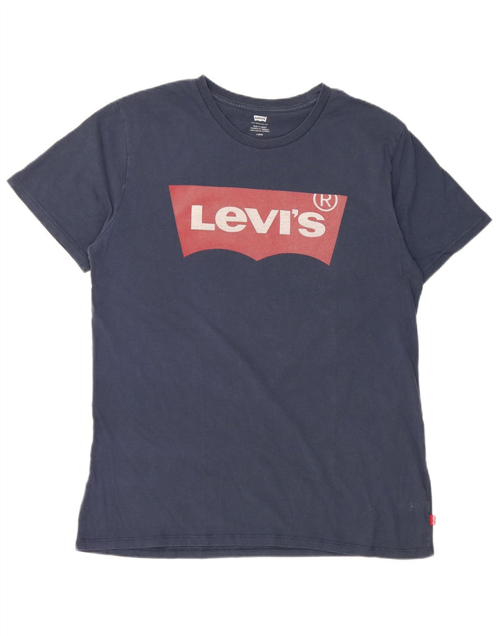 Camiseta gráfica masculina Levi's grande azul marinho