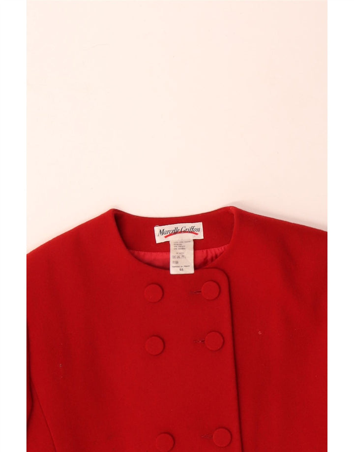 Jaqueta blazer feminina manga 3/4 MARCELLE GRIFFON IT 44 médio vermelho