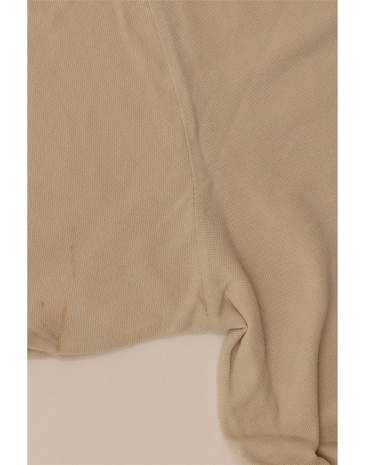 Camisa polo masculina Kappa algodão bege médio