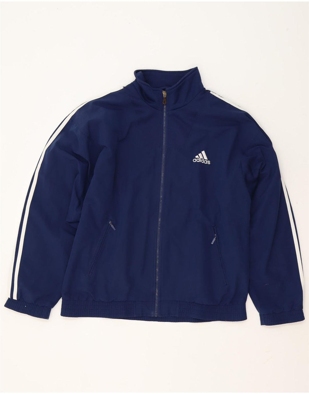 Adidas Mens Tracksuit Top Jacket UK 40/42 Médio Azul Marinho