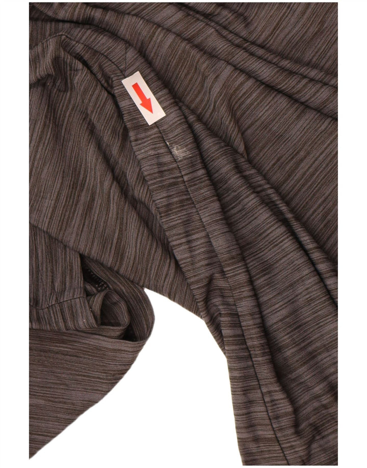 Camiseta masculina Adidas Aeroready Top grande poliéster manchado cinza