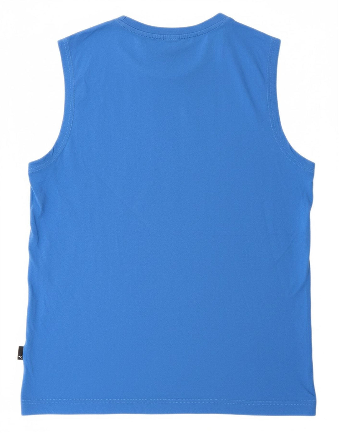PUMA Mens Graphic Vest Top Grande Algodão Azul