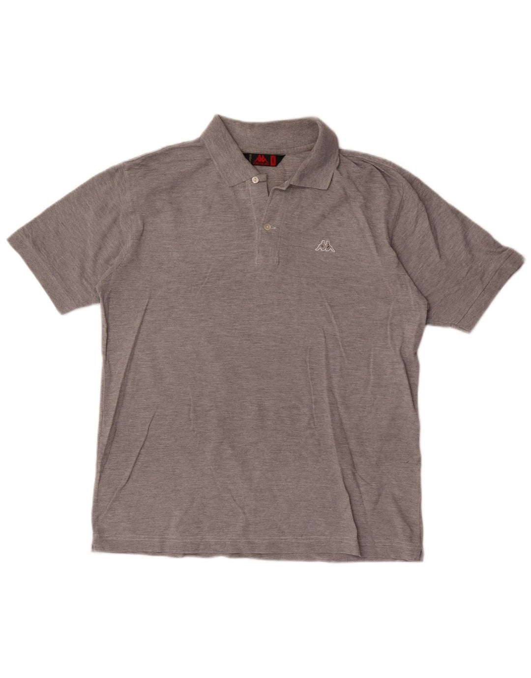 Camisa polo masculina Kappa grande algodão cinza