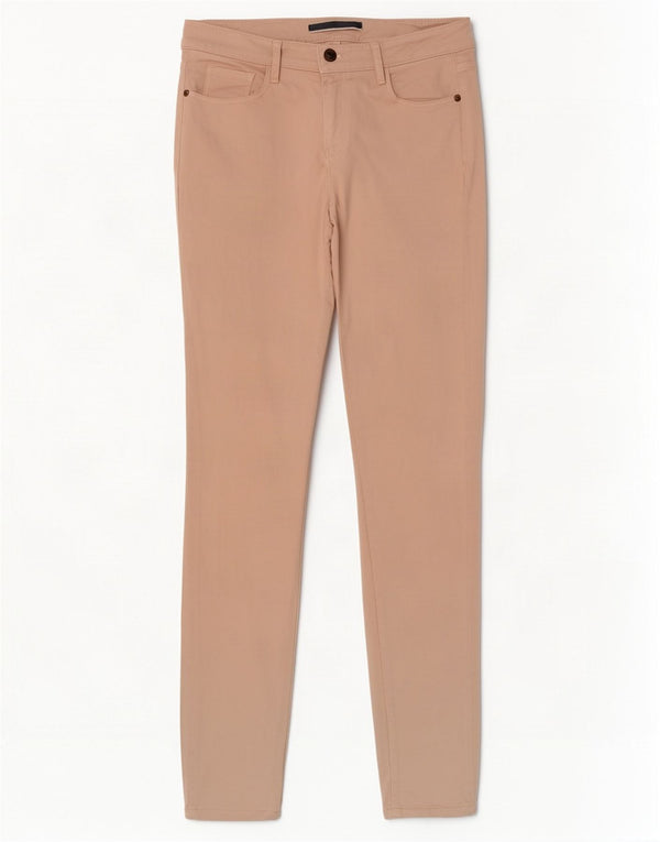 Calça feminina casual skinny Massimo Dutti UE 38 pequena W28 L29 algodão rosa