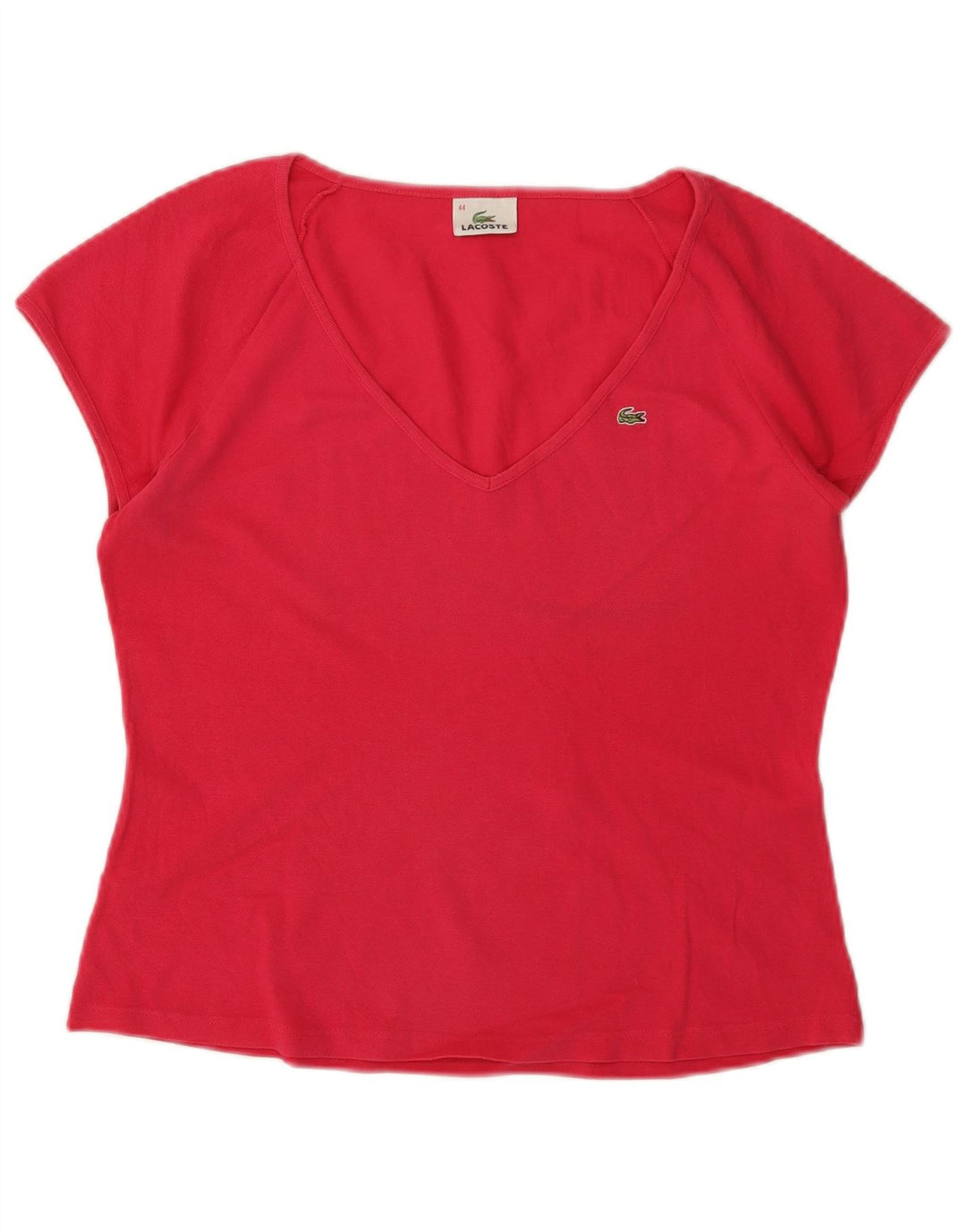 Camiseta feminina LACOSTE tamanho superior 44 grande vermelho
