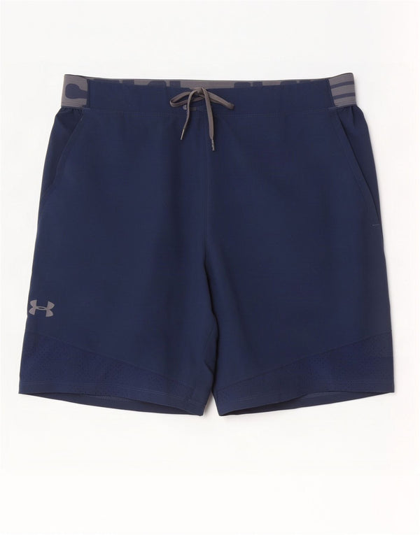 Shorts esportivos masculinos Under Armour Heat Gear Graphic XL azul marinho colorblock