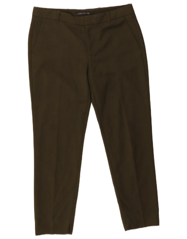 Calça Chino Cônica Feminina Zara Grande W30 L28 Algodão Cáqui