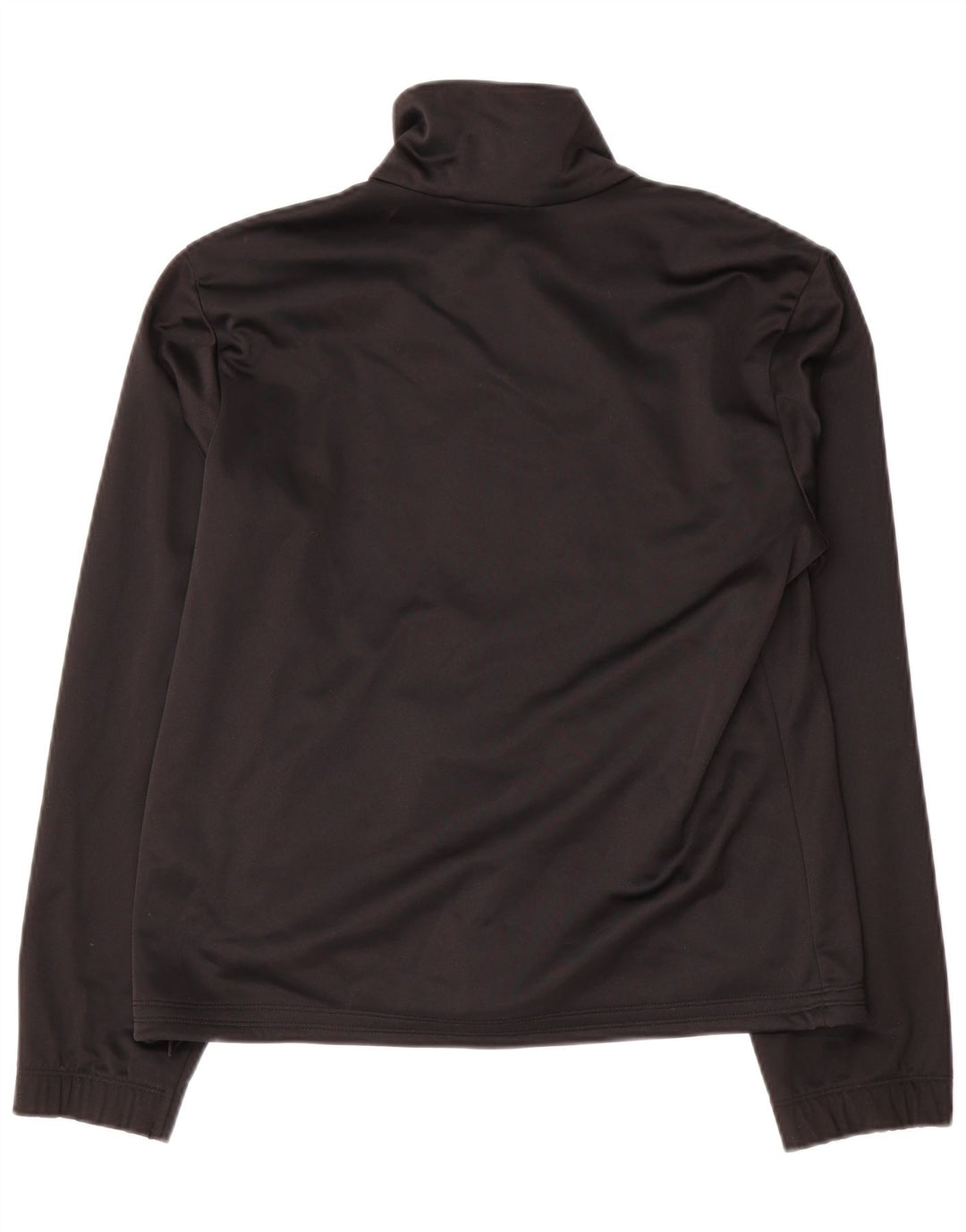 Lotto Womens Crop Tracksuit Top Jacket UK 14 Médio Preto Poliéster
