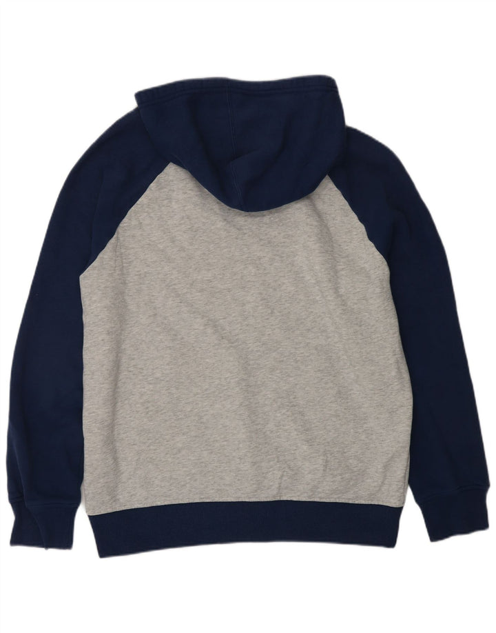 HURLEY Suéter masculino com capuz cinza médio algodão colorblock