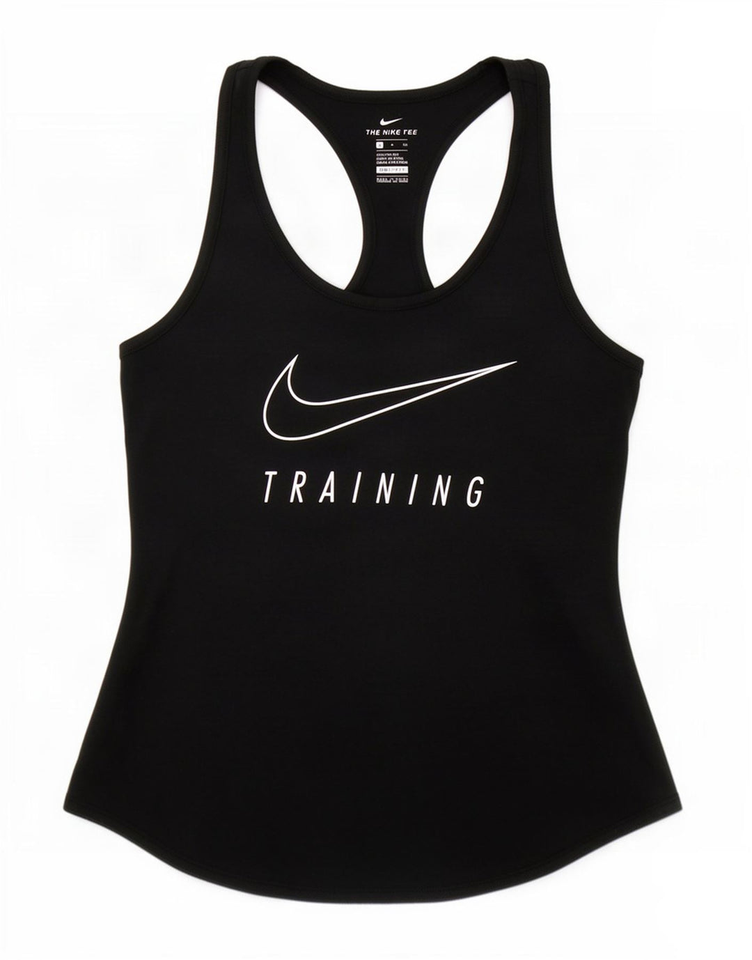 Colete gráfico Nike feminino Dri Fit Top UK 10 pequeno poliéster preto