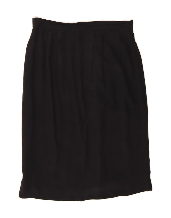 VINTAGE Womens Straight Skirt W25 XS Black Vintage Vintage and Second-Hand Vintage from Messina Hembry 