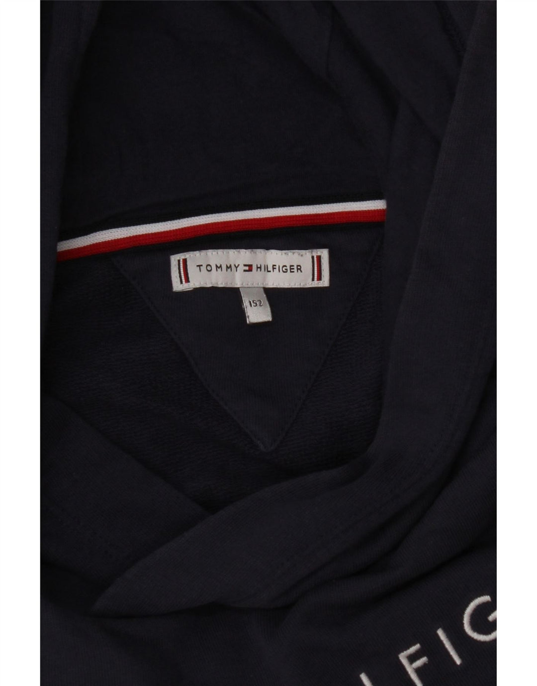 TOMMY HILFIGER Meninos moletom com capuz gráfico 11-12 anos azul marinho