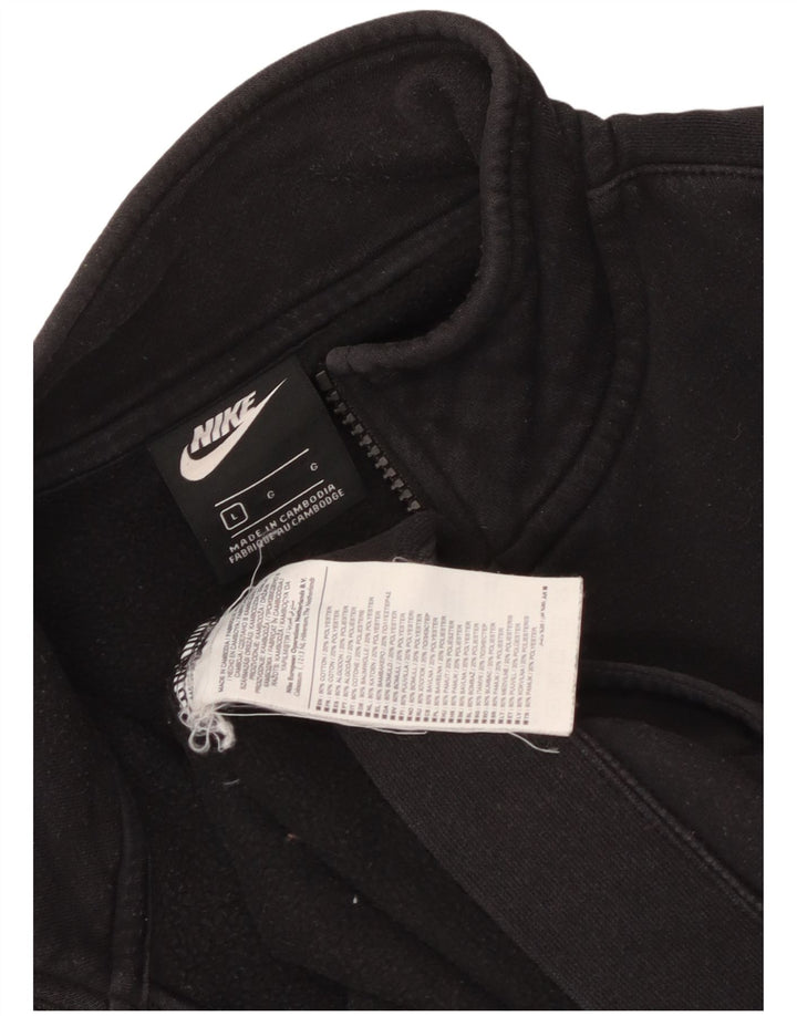 Nike Mens Treino Top Jaqueta Grande Algodão Preto