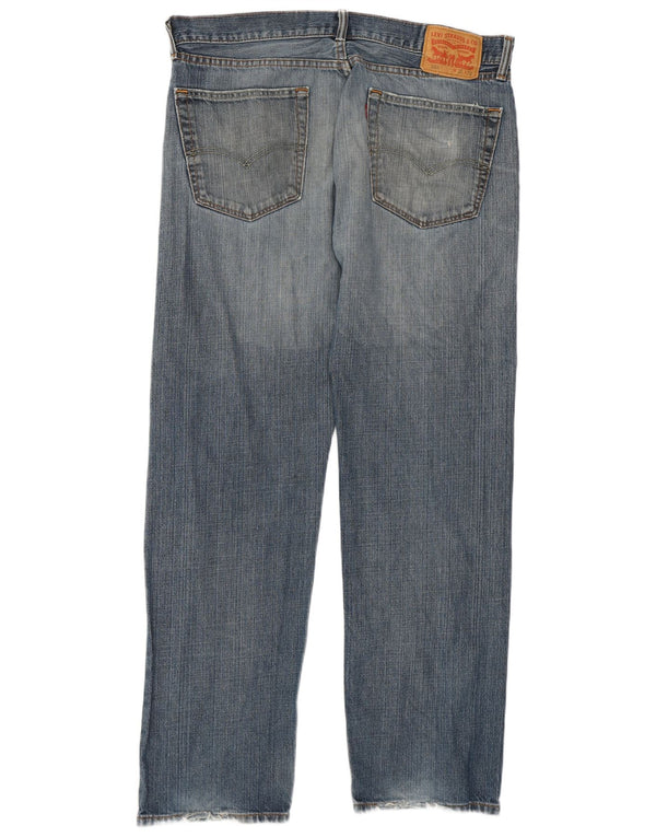 Levi's Masculino 505 Straight Jeans W34 L32 Azul Algodão