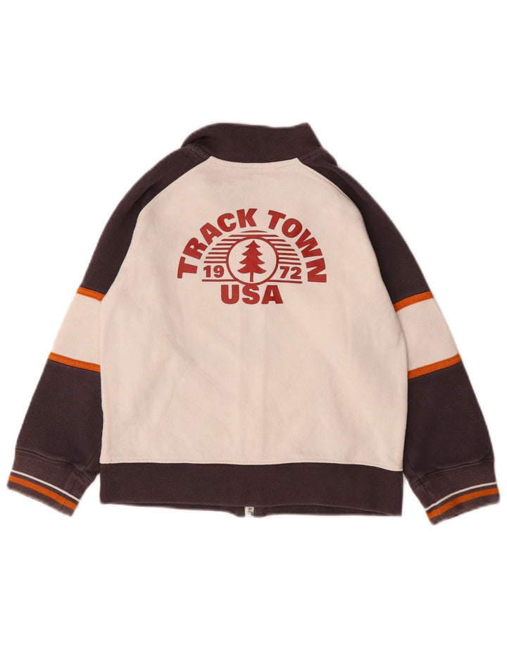 Jaqueta Nike Boys Graphic Tracksuit Top 6-7 anos grande bloco colorido branco