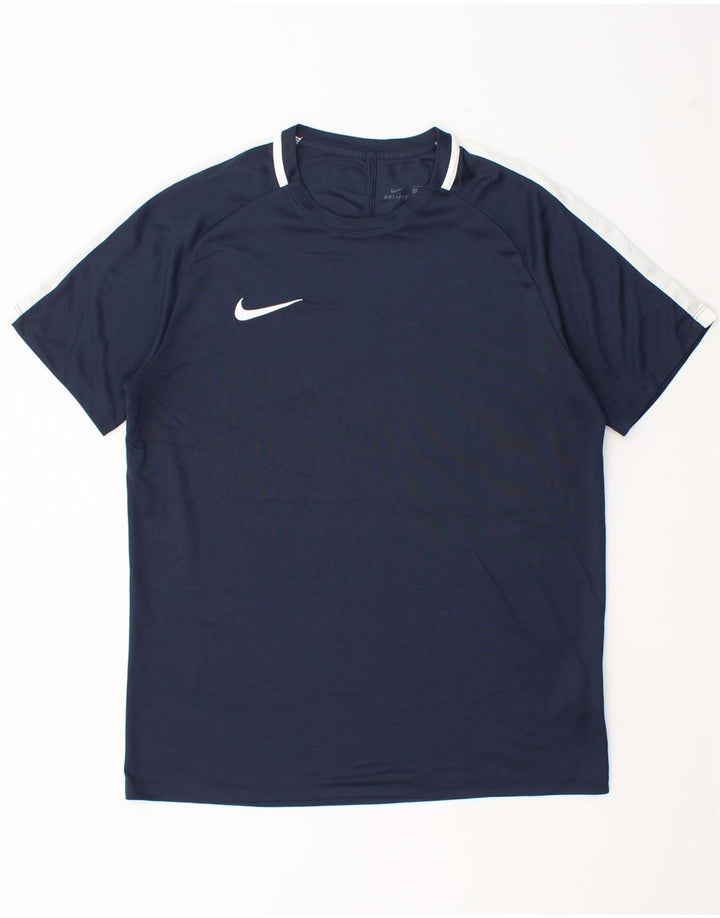 Camiseta Nike Masculina Dri Fit Top Grande Azul Marinho Colourblock Poliéster