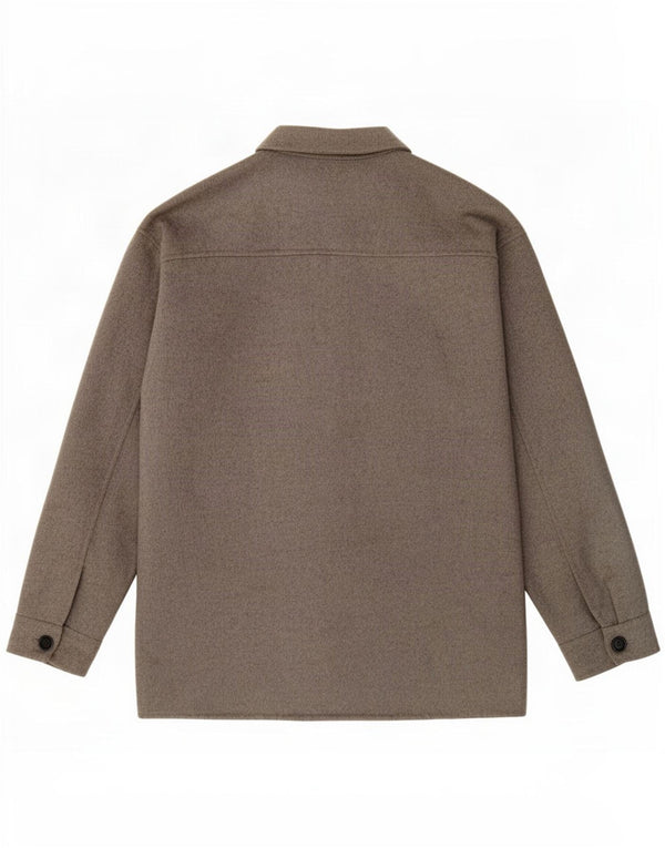 Jaqueta bomber masculina Zara UK 38 lã cinza médio