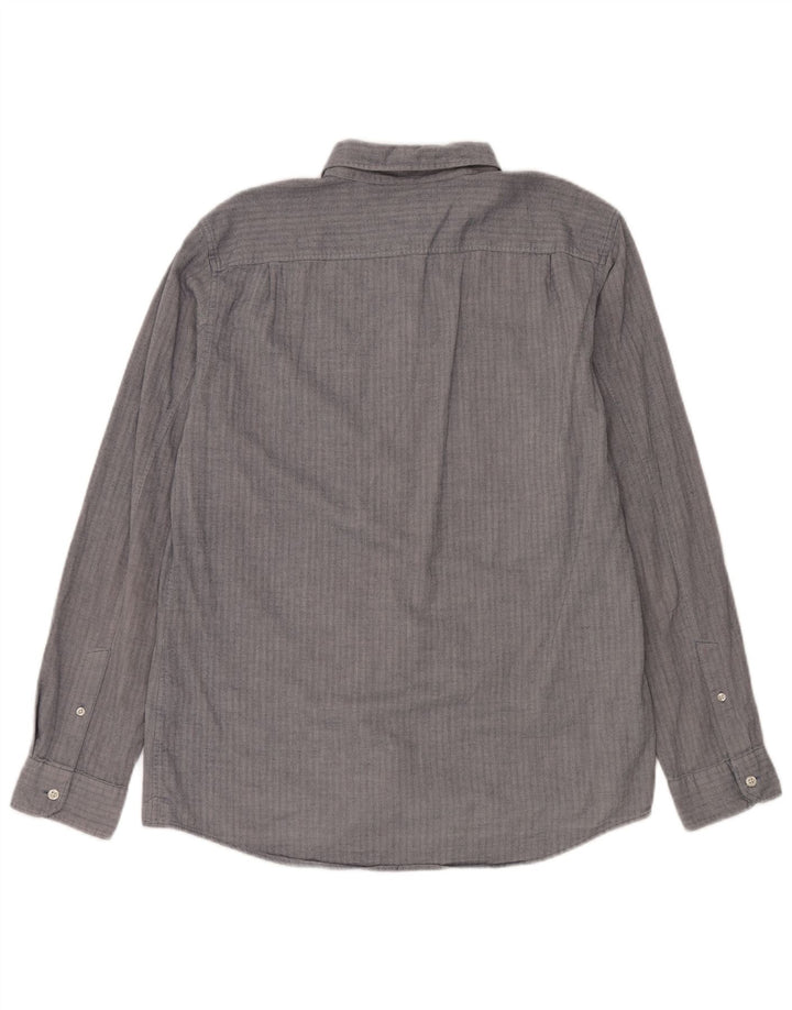 Camisa masculina clássica de ajuste Jack Wills grande algodão espinha de peixe azul