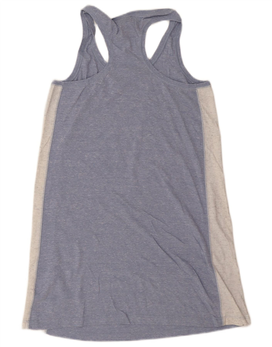 Camiseta feminina NIKE com estampa gráfica sem mangas UK 10 pequeno azul colorblock