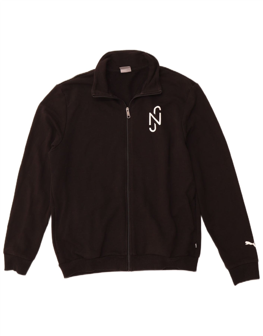 PUMA Mens Graphic Tracksuit Top Jaqueta Grande Preto