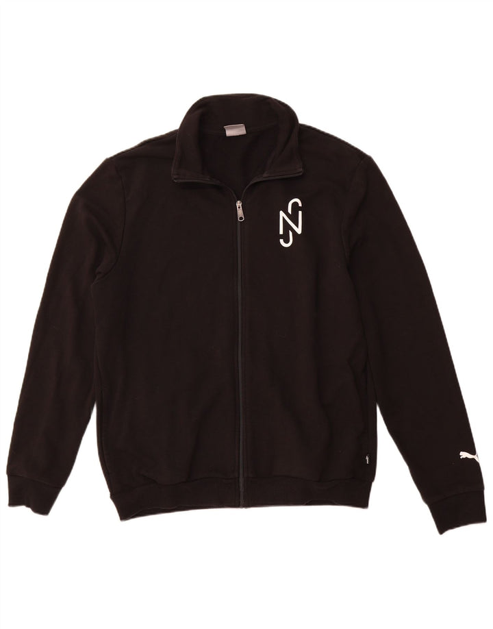 PUMA Mens Graphic Tracksuit Top Jaqueta Grande Preto