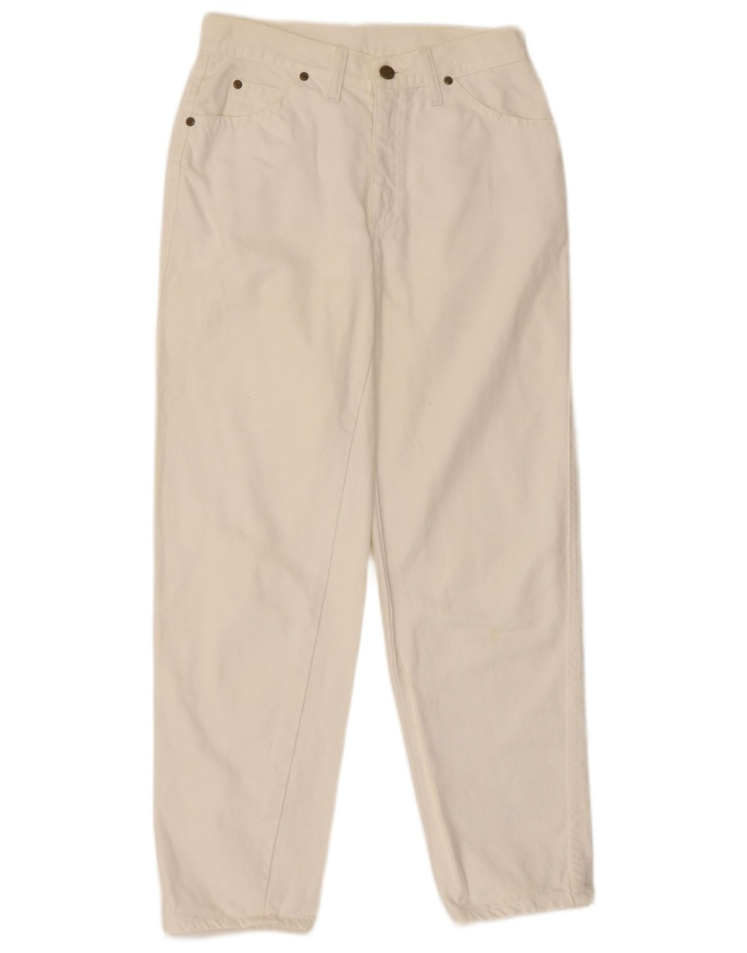 Jeans cônicos masculinos LEE W29 L27 algodão branco