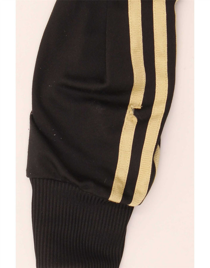 Adidas Womens Graphic Tracksuit Top Jacket EU 40 Médio Preto Poliéster