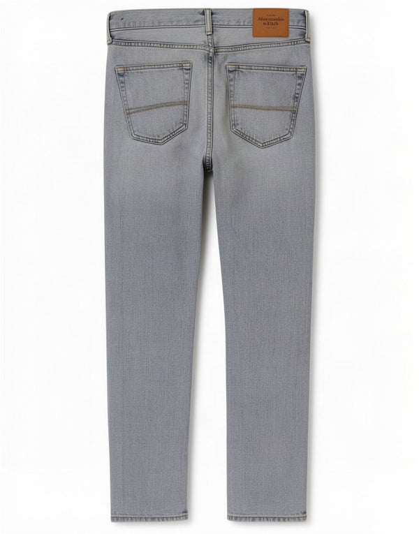 Abercrombie & Fitch Jeans retos masculinos W31 L30 algodão azul