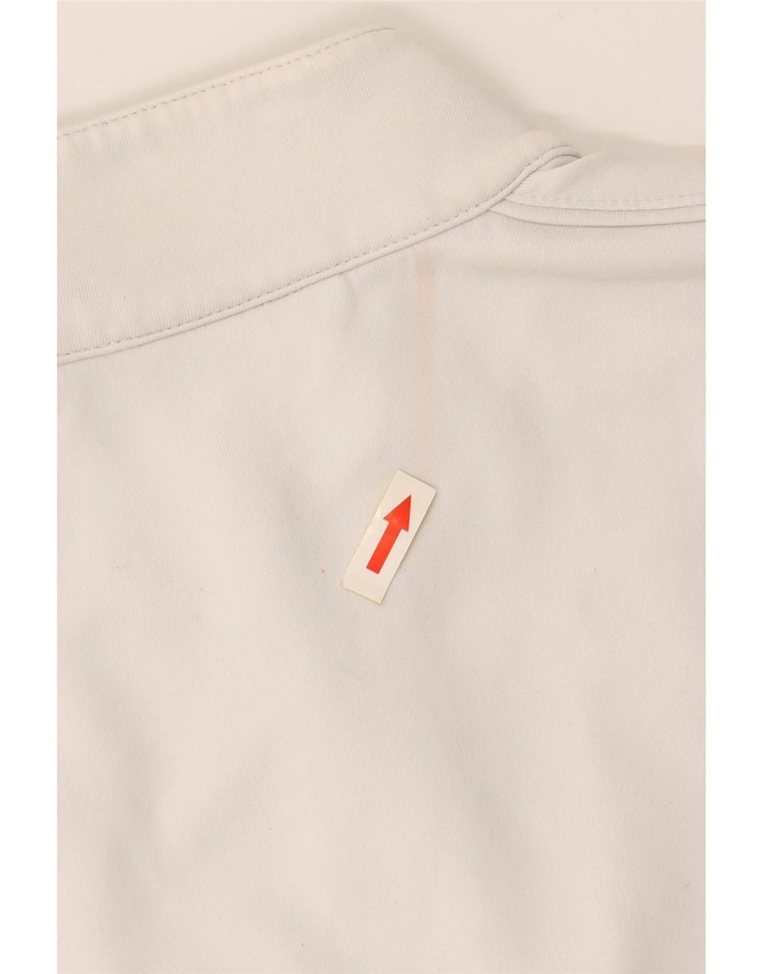 ASICS Womens Tracksuit Top Jacket UK 14 Grande Branco Poliamida