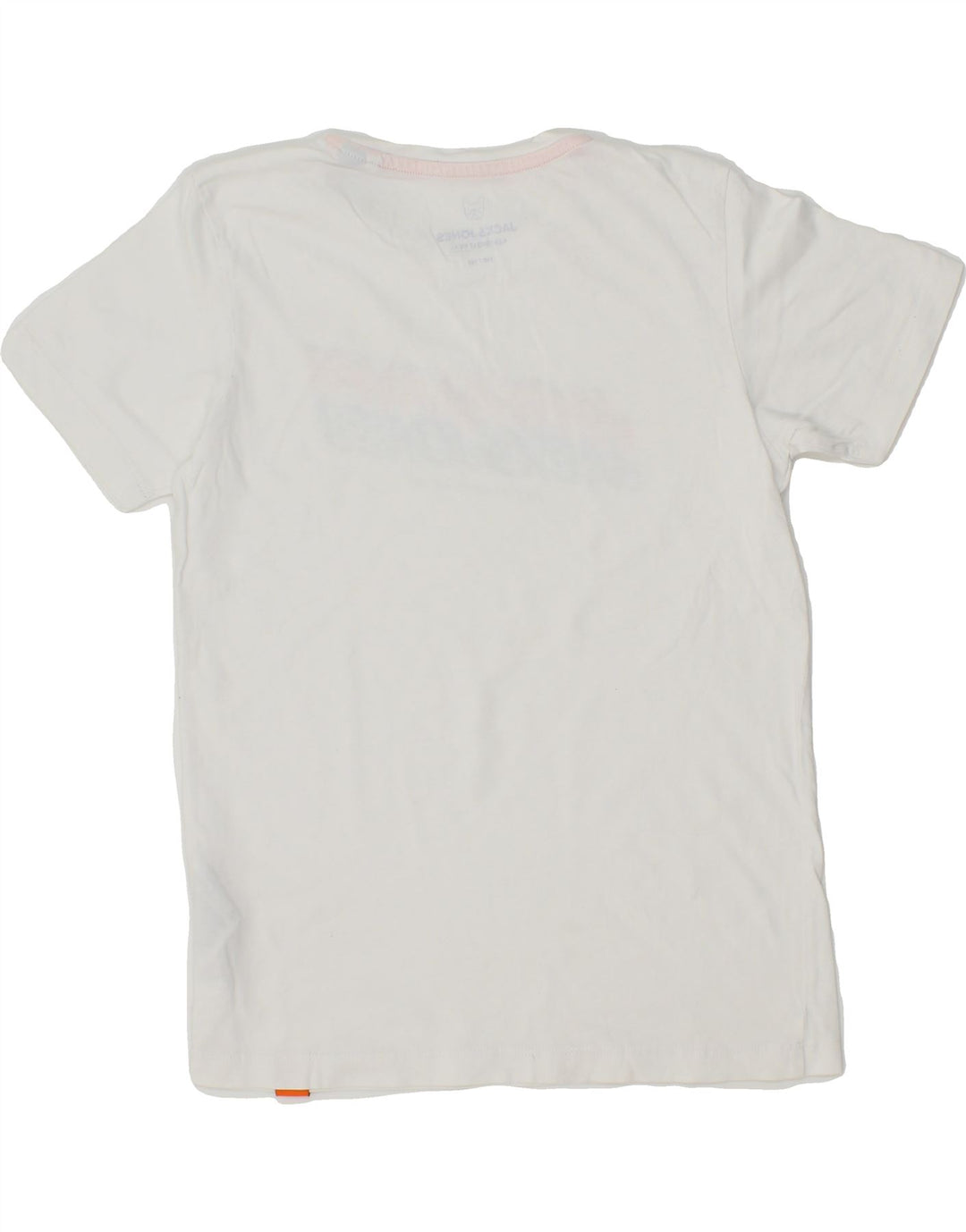 JACK & JONES Boys Graphic T-Shirt Top 9-10 Years White Cotton Vintage Jack & Jones and Second-Hand Jack & Jones from Messina Hembry 