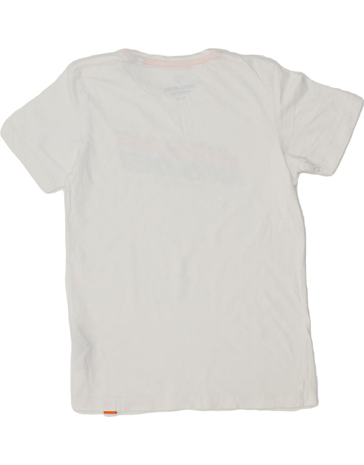 JACK & JONES Boys Graphic T-Shirt Top 9-10 Years White Cotton Vintage Jack & Jones and Second-Hand Jack & Jones from Messina Hembry 