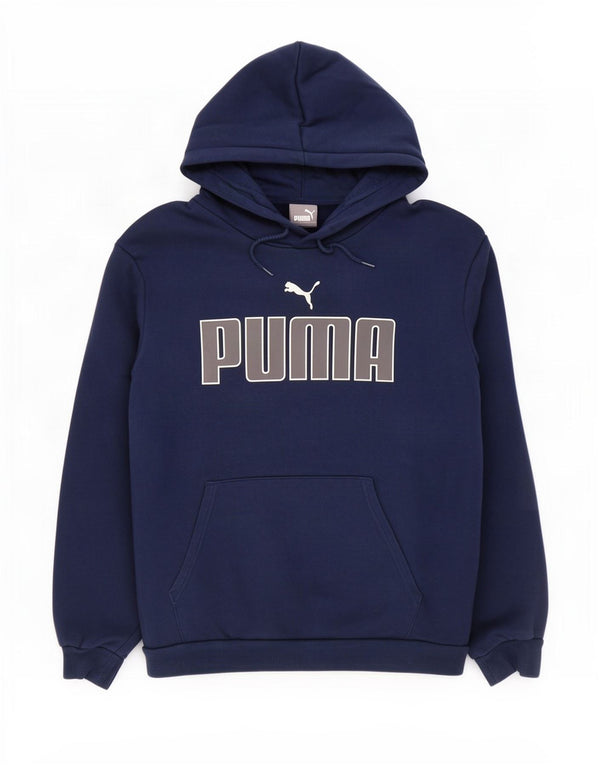 Puma masculino gráfico moletom com capuz 3XL algodão azul marinho