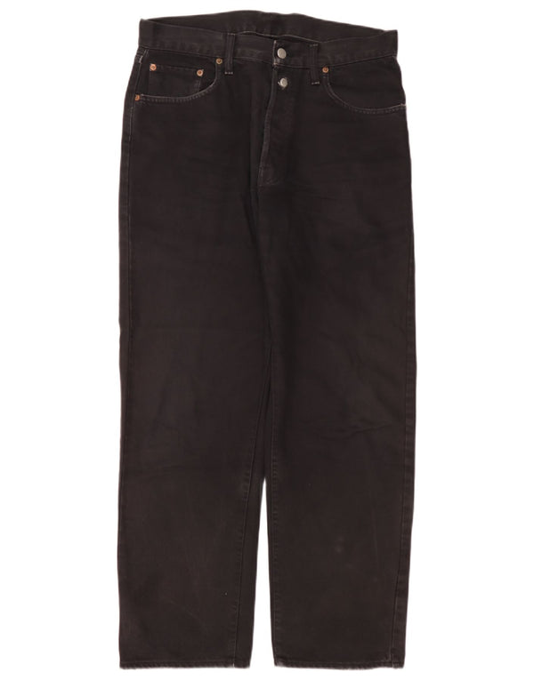 Replay Calça jeans reta masculina W33 L30 preta