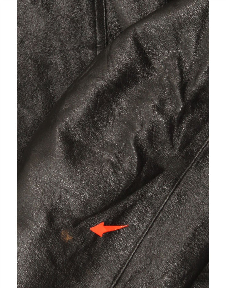 Jaqueta de couro masculina Indios IT 52 XL couro preto