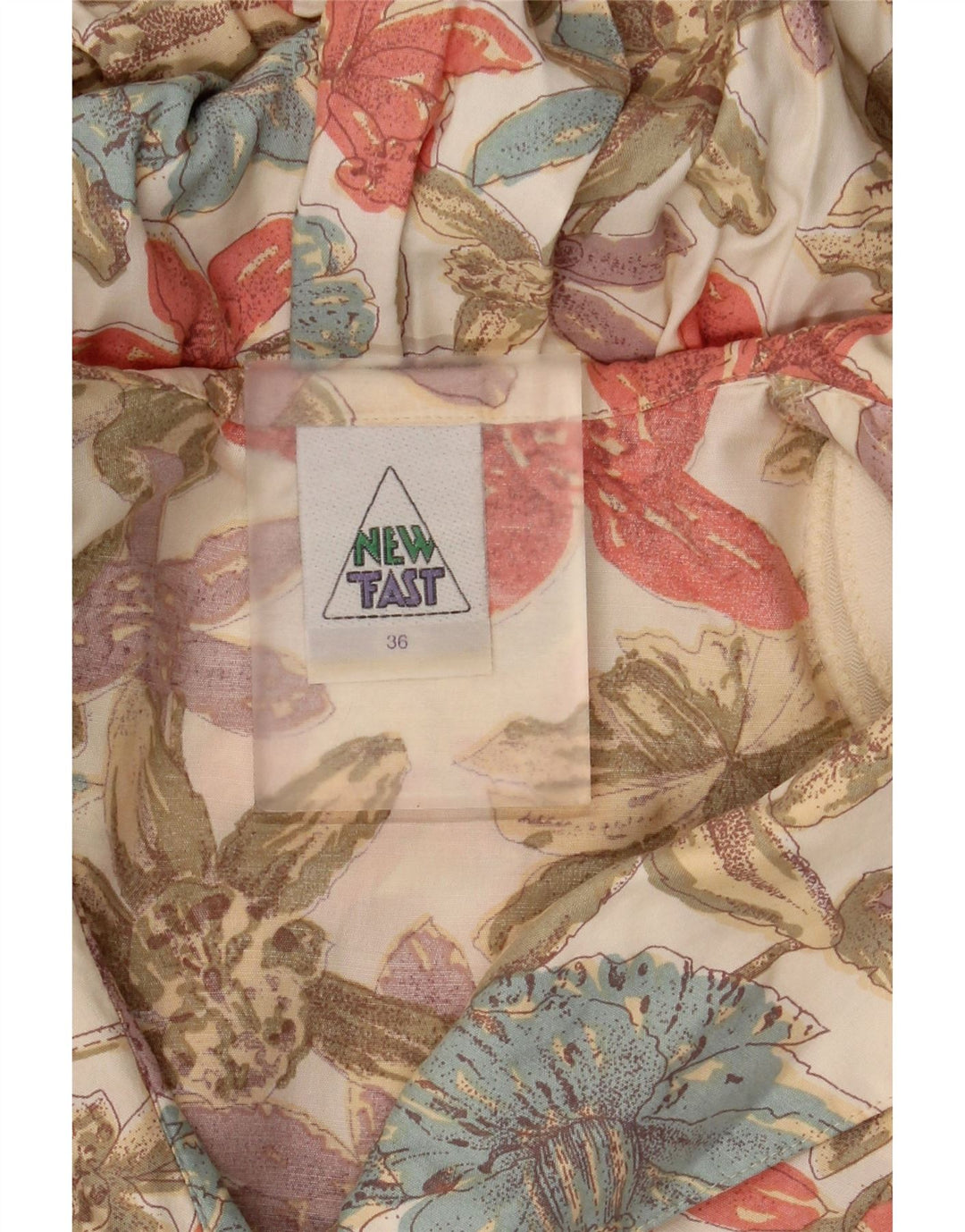 Novo Vestido rápido feminino linha a ue 36 pequeno multicolorido floral viscose