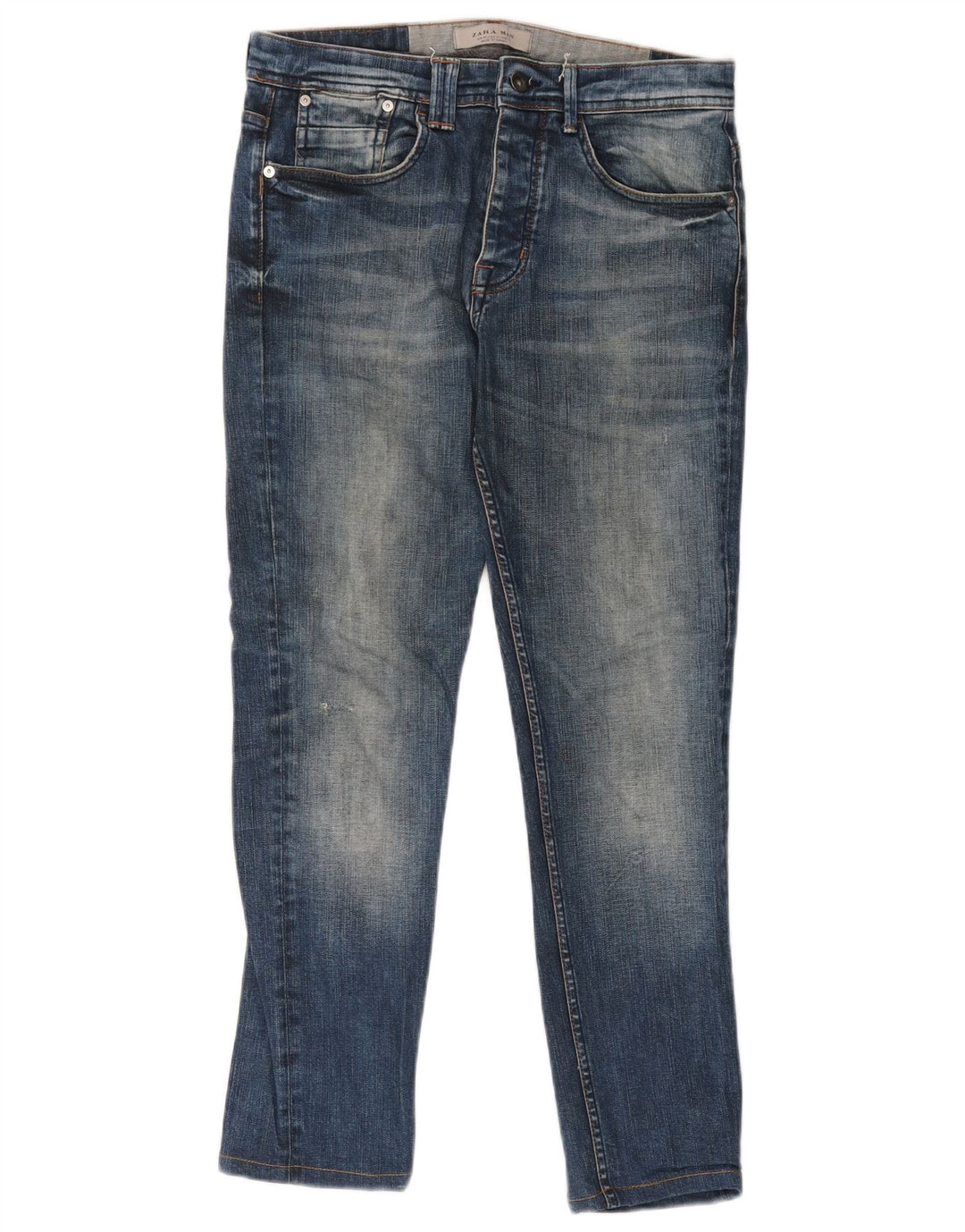 Zara Mens Skinny Jeans EU 40 Médio W31 L27 Azul