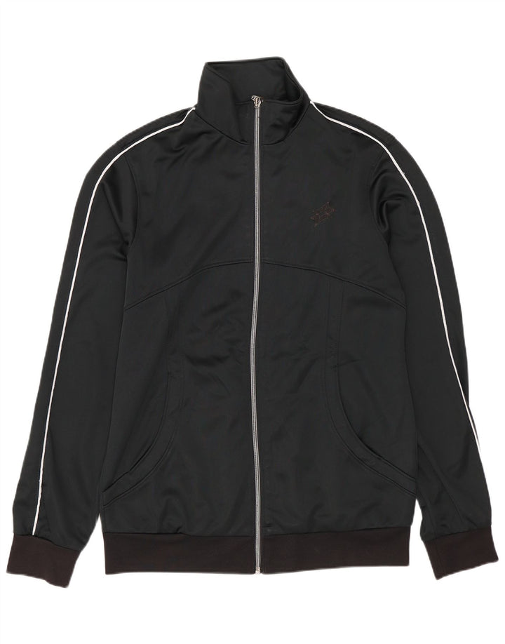 Lotto Womens Tracksuit Top Jacket UK 14 Médio Preto