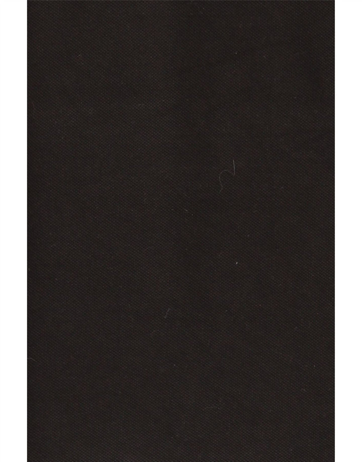 Camisa polo masculina Lyle & Scott de algodão preto médio