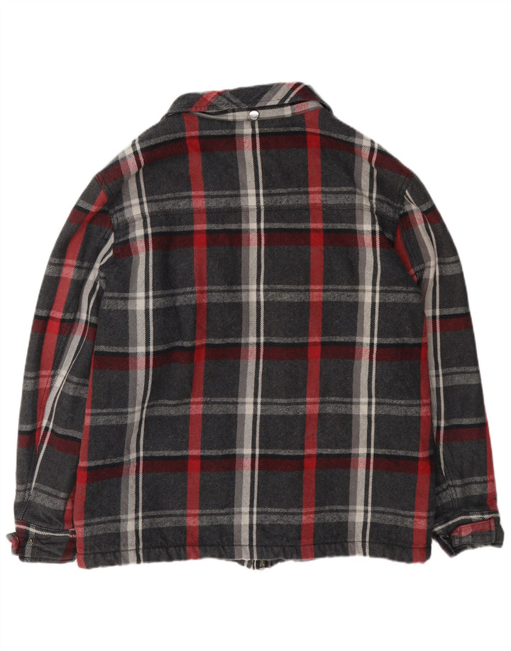 Jaqueta utilitária masculina Dickies Sherpa UK 40 grande algodão xadrez multicolorido