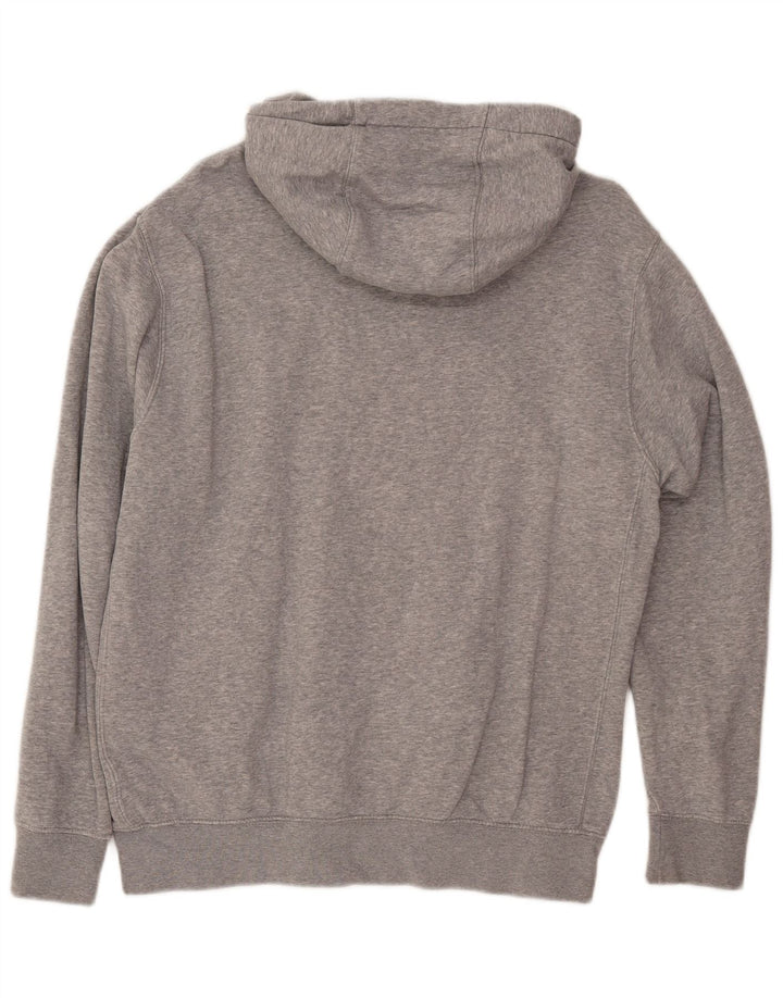 Jumper com capuz gráfico masculino Nike médio cinza algodão
