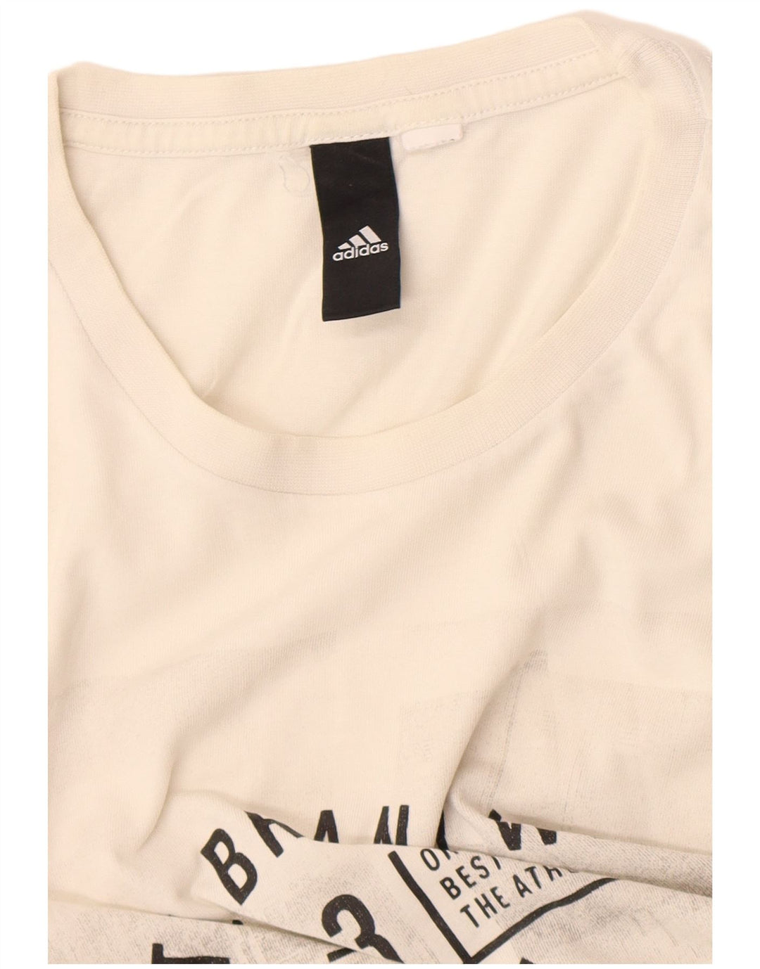 Camiseta Adidas Masculina Three Stripes Graphic Top Médio Branco