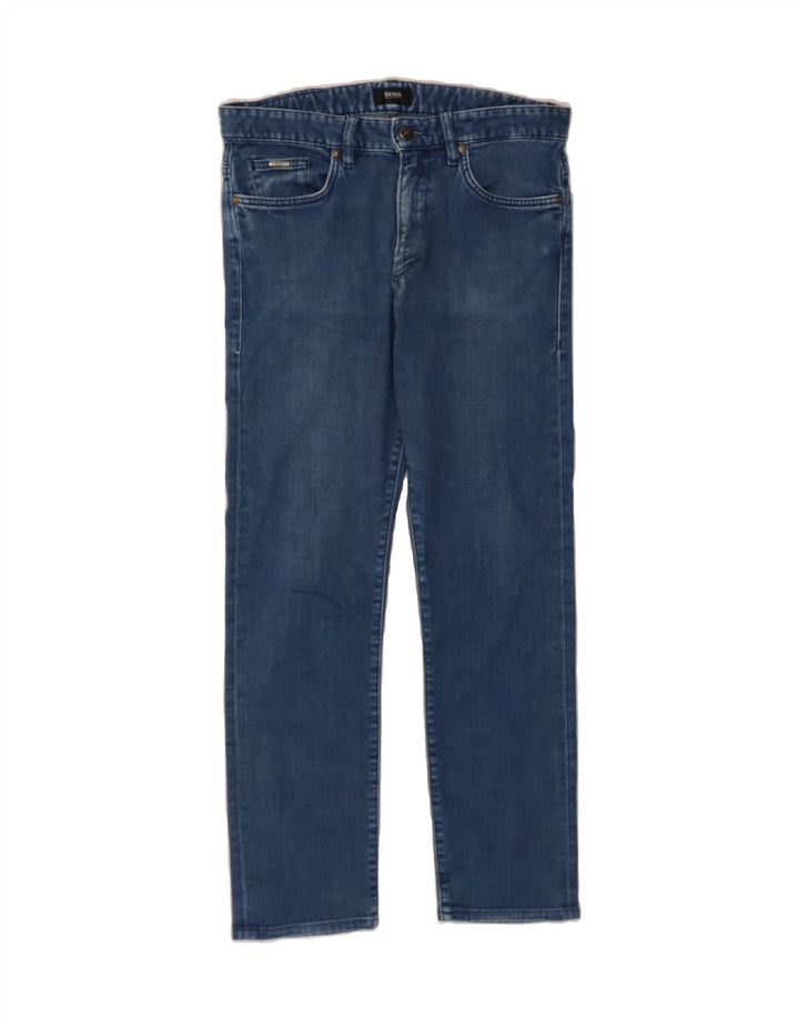 HUGO BOSS Mens Slim Jeans W30 L26 Blue Cotton Vintage Hugo Boss and Second-Hand Hugo Boss from Messina Hembry 
