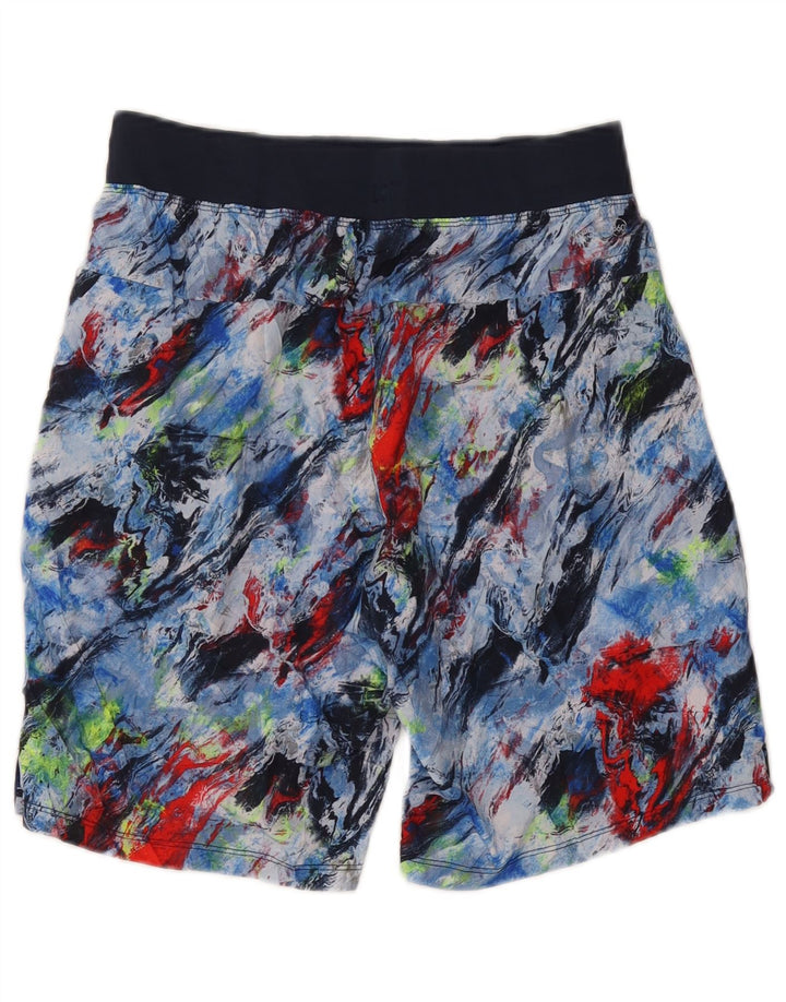 Shorts esportivos masculinos Russell Athletic médio azul marinho tie-dye