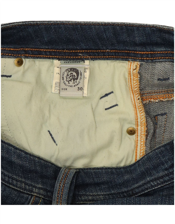 Jeans retos masculinos Diesel W30 L33 algodão azul