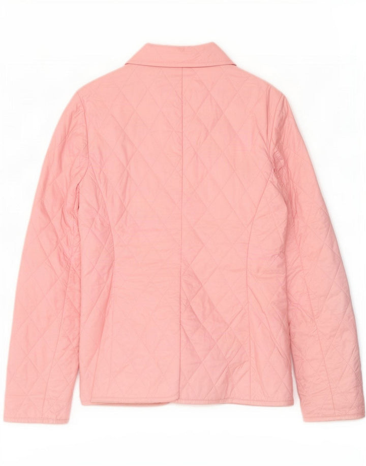 Jaqueta acolchoada feminina Marks & Spencer Reino Unido 10 poliéster rosa pequeno