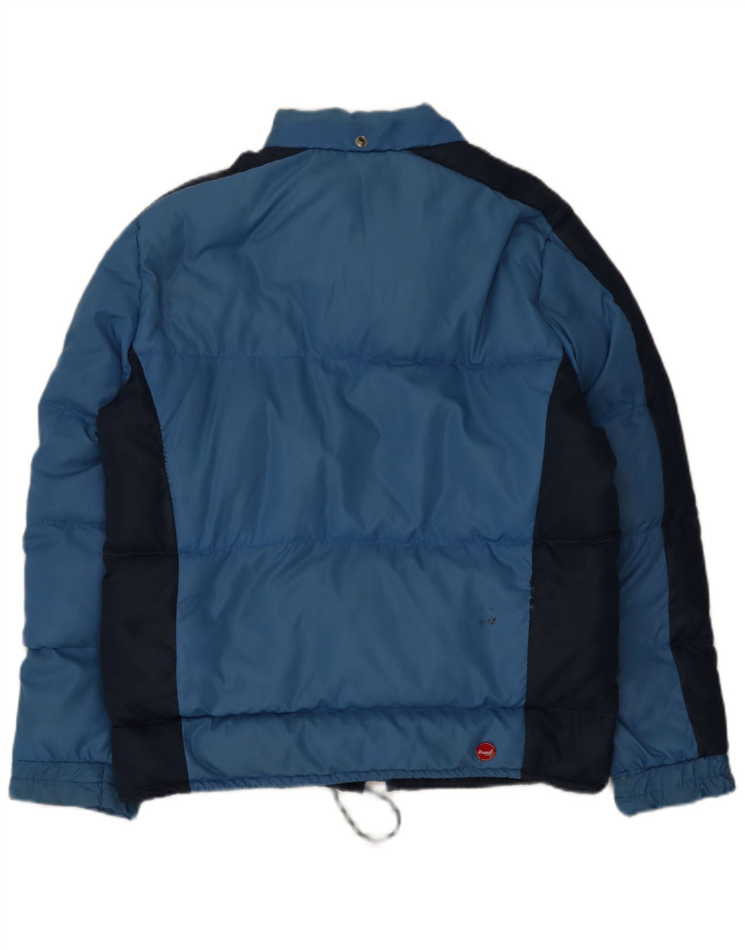 Jaqueta acolchoada masculina Brunik UK 40 grande bloco colorido azul