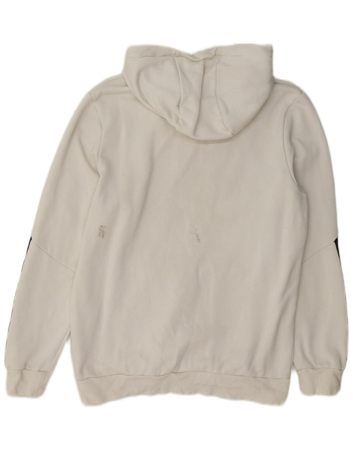Puma masculino gráfico moletom com capuz médio branco colorblock algodão